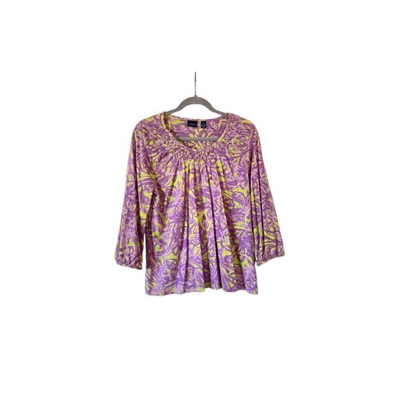 Lovely Ladies Westbound Cotton Beaded Colorful Top  Large - Picture 1 of 7